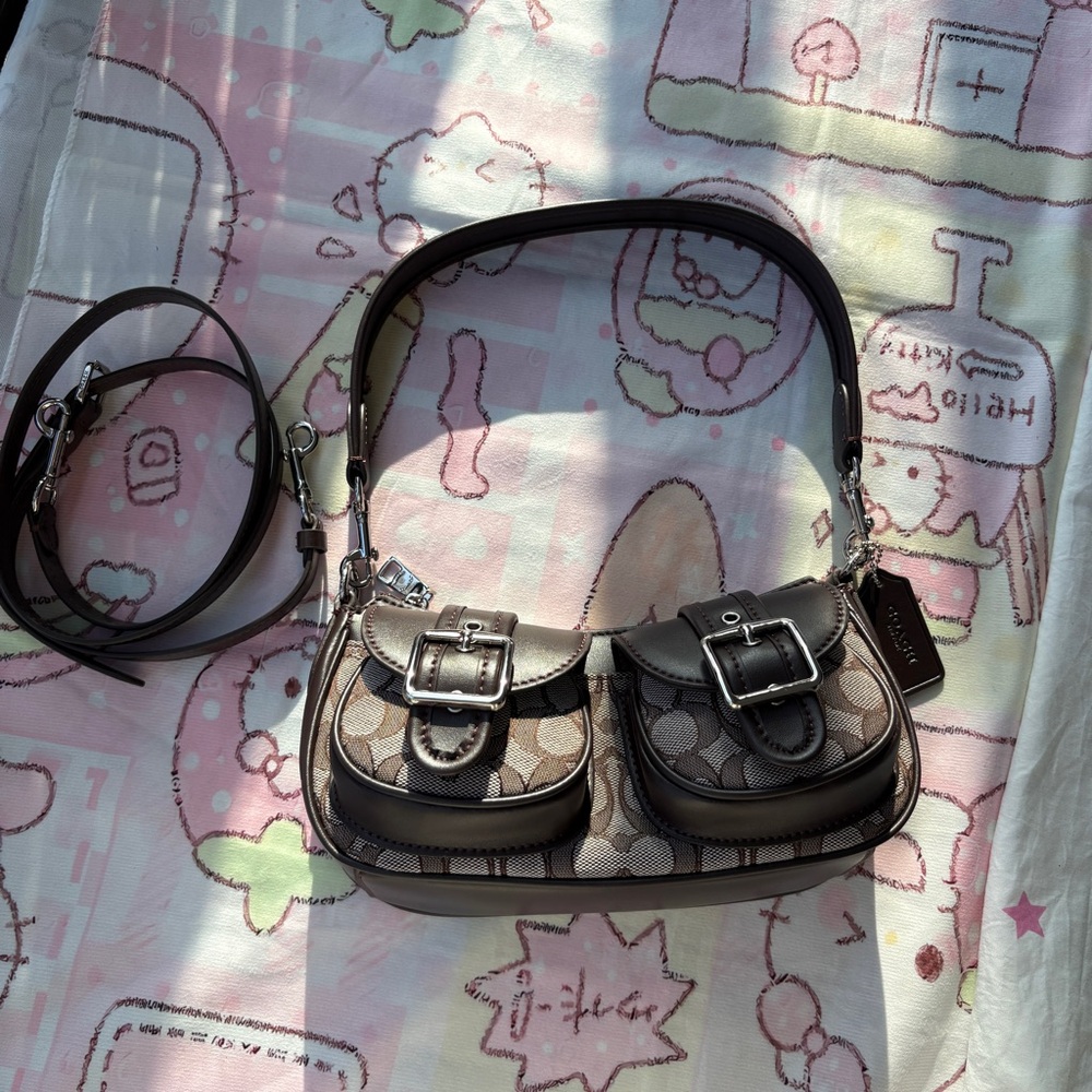 Coach Brown Classic Jacquard Handbag